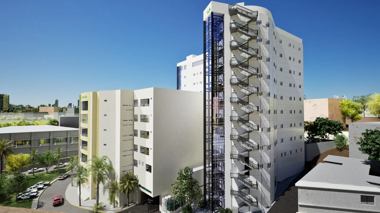 Render de la Torre de Consultorios Médicos Farallón en Acapulco
